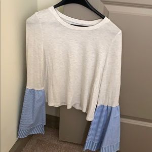 New with tags! Crop GB shirt with cotton accents